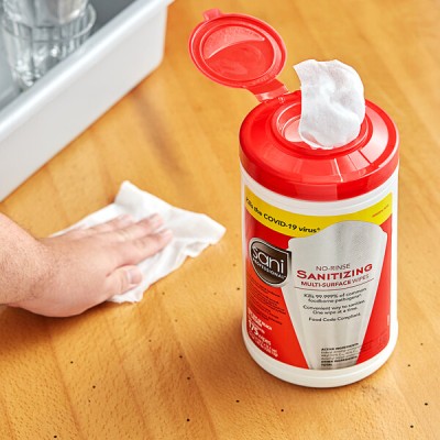 Sani Professional 7 3/4" x 5" 175 Count No-Rinse... 2