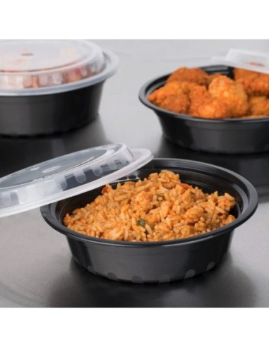 Black Round 16oz Microwavable Heavy Weight...