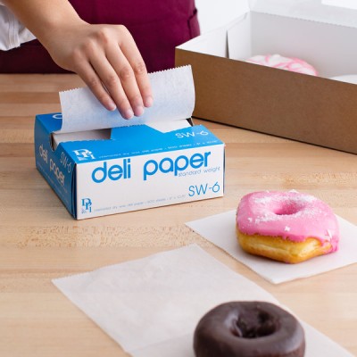 6" x 10 3/4" l Interfolded Deli Wrap Wax Paper - 500/Box...