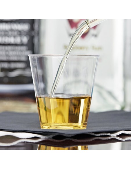 Fineline Quenchers 402-CL 2 oz. Plastic Shot Cup - 2500/Case