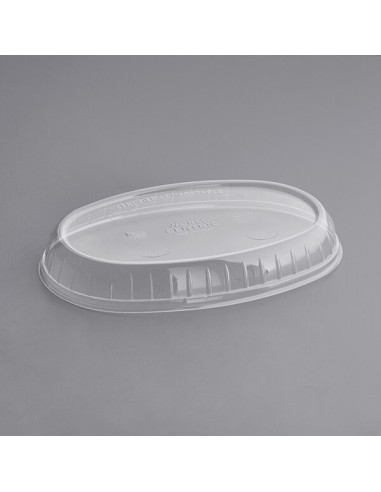 26 oz . Clear Compostable PLA Burrito Bowl Lid...