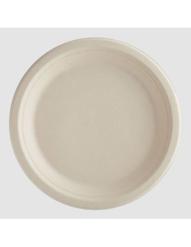 9" No PFAS Added Round Compostable Fiber Plate...