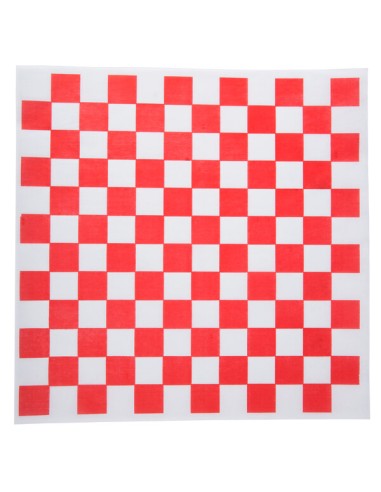 12" x 12" Red Check Deli Sandwich Wrap Paper -...