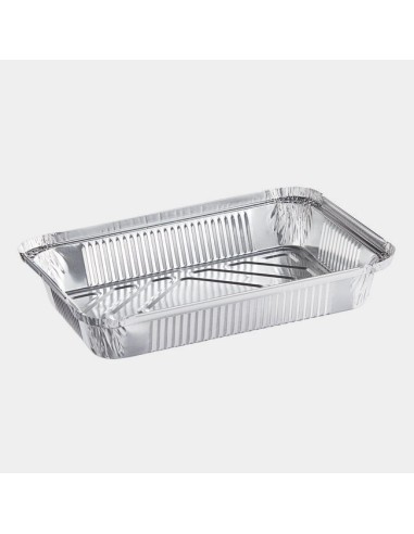 1.5 lb Oblong Shallow Foil Take-Out Container -...