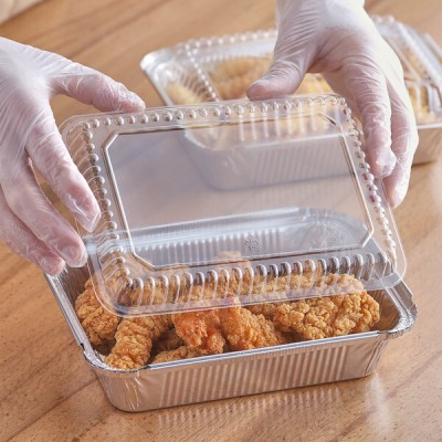 Oblong Clear Plastic Dome Lid for 1.5 Lb Shallow Foil... 2