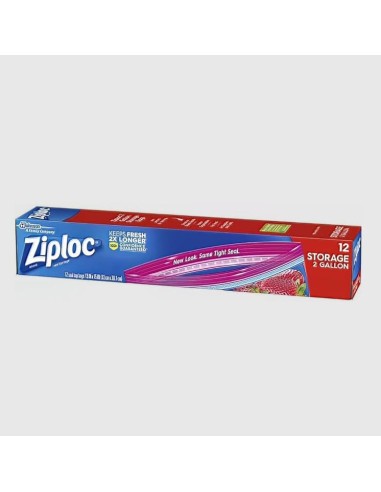 2 Gallon Slider Bag 13"x15"x4" 100 Bags