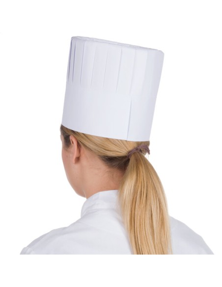 Royal Paper RCH7 7" Pleated Disposable Chef Hat - 28/Case
