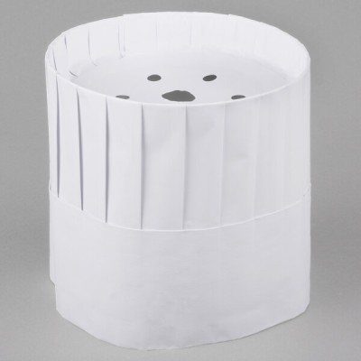 Royal Paper RCH7 7" Pleated Disposable Chef Hat - 28/Case