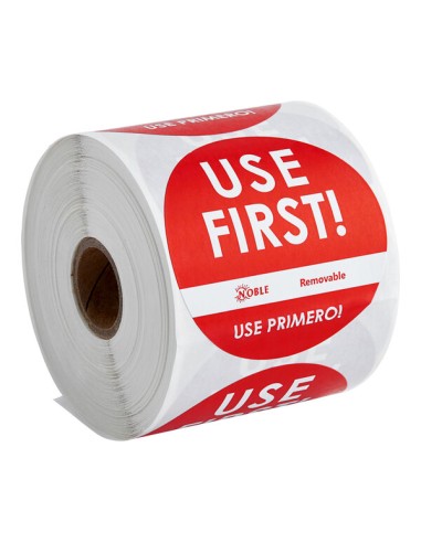 3" Use First Removable Round Label with...