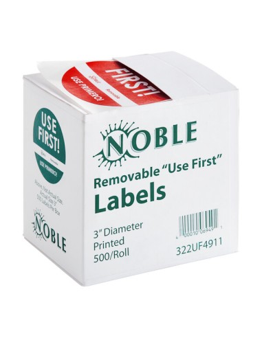 3" Use First Removable Round Label with...