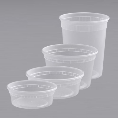 PLACON 8 - 16 - 32 oz. Microwavable Translucent...