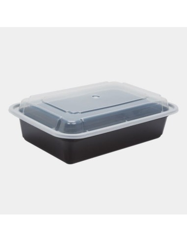Newspring 38 oz Black Rectangular Microwavable...