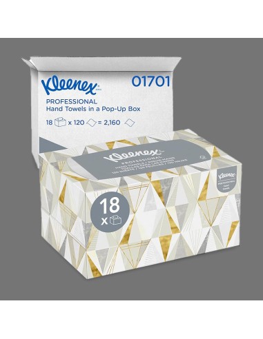 Kleenex® Hand Towels, White, 18 Boxes / Case,...