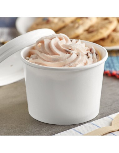 12 oz White Double Poly-Coated Paper Food Cup...