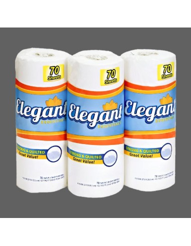 Elegant 11" x 8" White 2 Ply Household Paper...