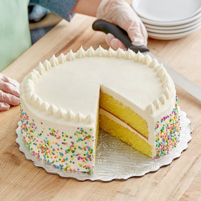 Enjay 10" Silver Laminated Corrugated Cake Circle - 100/Case