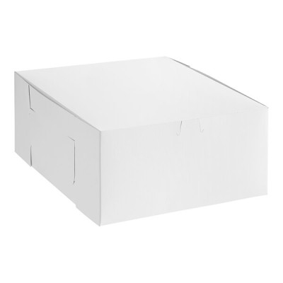 Baker's Lane 12" x 12" x 6" White / Bakery Box - 50/Case 2