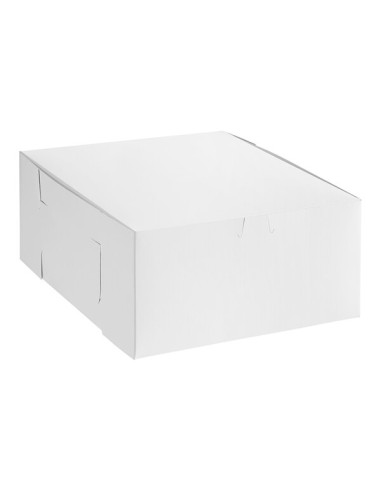 Baker's Lane 12" x 12" x 6" White / Bakery Box...