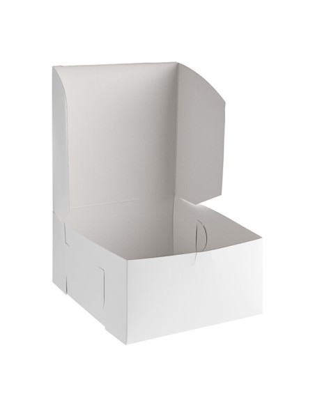 Baker's Lane 12" x 12" x 6" White / Bakery Box - 50/Case