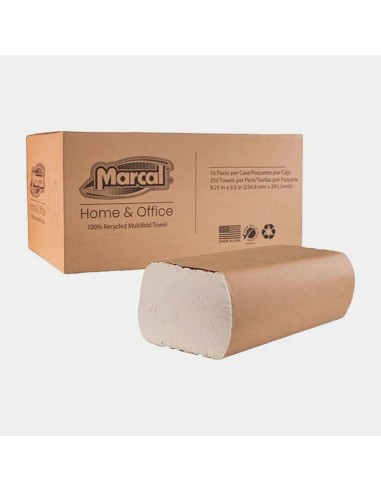 Marcal 9.25 " x 9.5" W White Paper Multi-Fold...