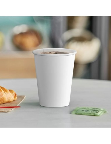 10-20 oz White Poly Paper Hot Cup 600-1000/Case