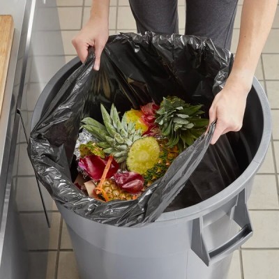 55-60 GAL 2.0 MIL Black garbage bag  100 2