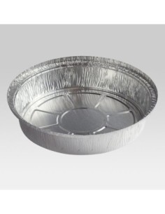 7" Round Heavy Weight Foil Take-Out Pan - 500/Case 2