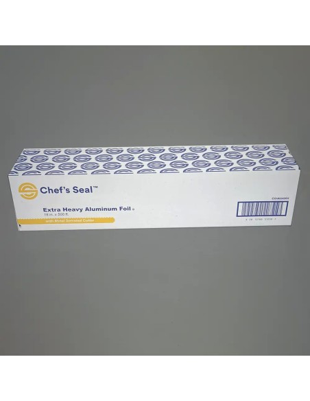 Chef's Seal™ Aluminum Foil Roll, Extra Heavy Duty Weight, Silver, 18" x 500'