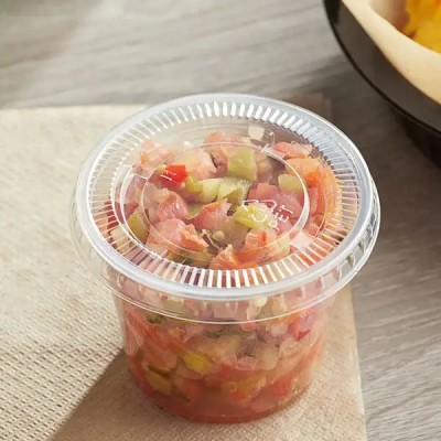 Dart Solo PET Plastic Lid for 3.25 to 5.5 oz 2500/Case 2