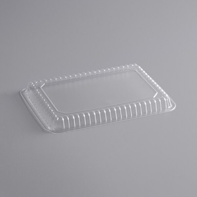 Oblong Clear Plastic Dome Lid for 1 Lb Shallow Foil...