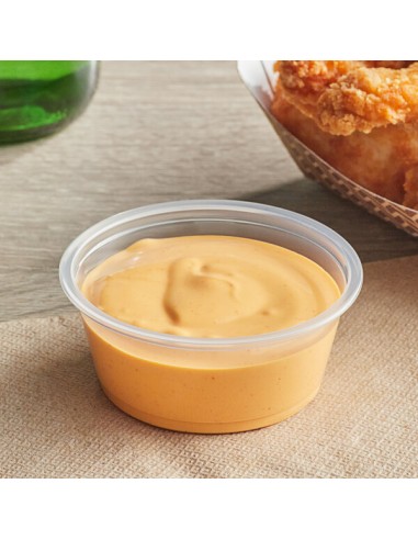 Dart Solo 3.25oz clear plastic souffle...