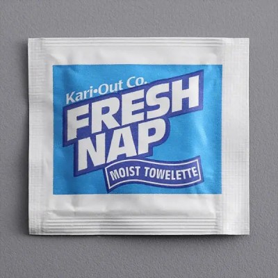 Moist Towelette, Blue, 6.25" x 4.5" 1,000/Case