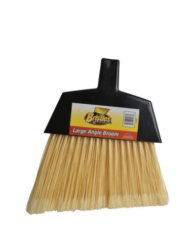 Large Natural Poly Bristles Metal Handle Angle...