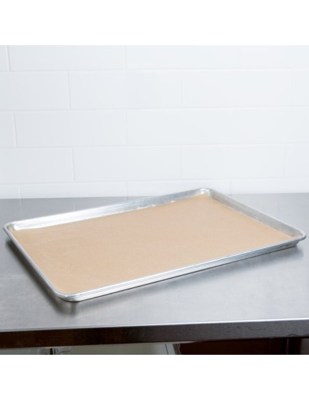 Baker's Mark 16"x24" Full Size Unbleached Quilon® Coated Parchment Paper Bun / Sheet Pan Liner Sheet - 1000/Case