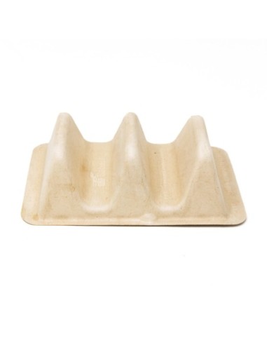 Sabert Pulp Fiber Compostable Taco or Hot Dog...