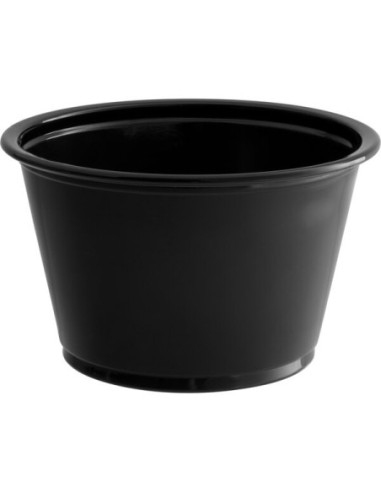Dart Solo 4 oz Black Plastic Souffle Cup /...