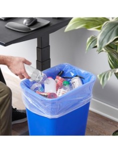 HDPE Econ Clear Garbage Bag Coreless Roll 12-16 Gal 1/CS/250 2