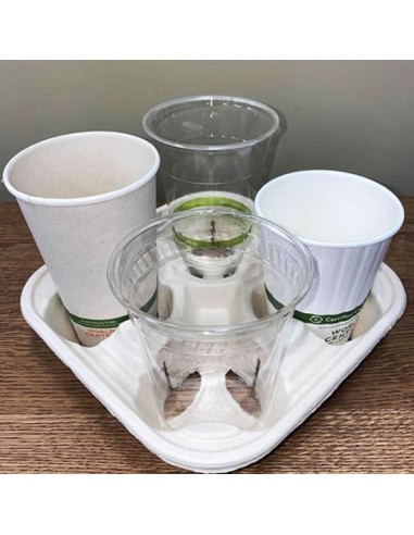 4 Cup Molded Fiber tray 300/Case