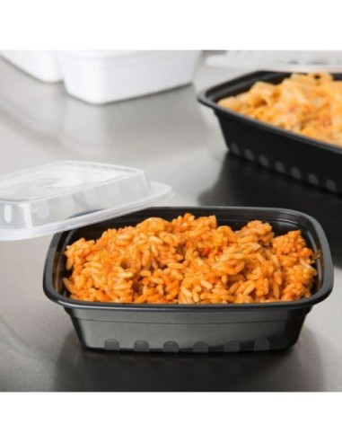 Black Rectangular 12oz. Microwavable Heavy...