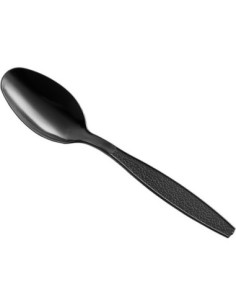 Black Heavy Weight Plastic spoon 1000/Cs 2