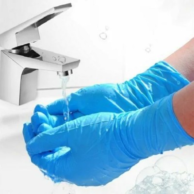 Blue Nitrile Gloves  10 Boxes 100 gloves, 1000 in a Case 2