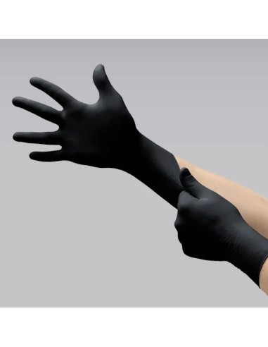 Black Nitrile Gloves 10 Boxes 100 gloves,...