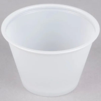 Dart Solo cup P100N plastic souffle cup 1-2 oz. 2500/cs 2
