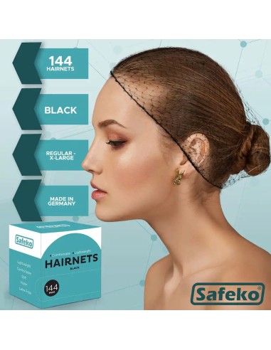 Hair Nets 144 PCS, Individually Wrapped, Safe...