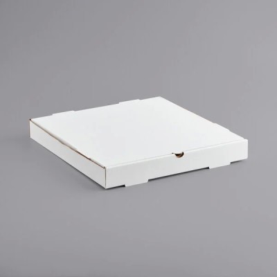 16" x 16" x 2" Customizable White Corrugated Plain Pizza...