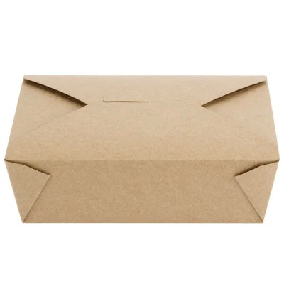 Kraft No 3 Microwavable Folded Paper Take-Out Container 7... 2