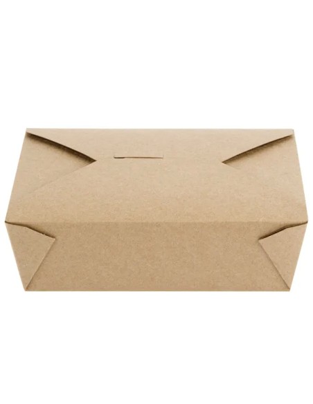 Kraft No 3 Microwavable Folded Paper Take-Out Container 7 3/4″ x 5 1/2″ x 2 1/2″ – 200/Case