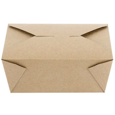 Kraft No 4 Microwavable Folded Paper Take-Out Container –... 2