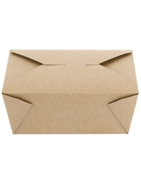 Kraft No 4 Microwavable Folded Paper Take-Out Container – 160/Case