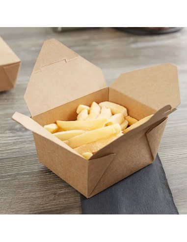 Kraft No 1 Microwavable Folded Paper Take-Out...